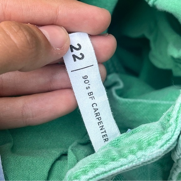 Womens Pacsun Green 90’s Boyfriend Carpenter Jeans Size 22 XS Back to School - Picture 4 of 9